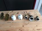 Antiek, verlichting, fitting, schakelaar, porselein, Huis en Inrichting, Lampen | Spots, Antiek, Overige materialen, P, P