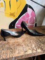 Pump, Vintage, Italiaans, spits, naaldhak 7 cm, met 40, Pumps, Zwart, Ophalen of Verzenden, Bottega Toscana