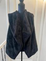 Fake fur zwarte bodywarmer, Kleding | Dames, Ophalen of Verzenden, Zo goed als nieuw, Maat 42/44 (L), Zwart