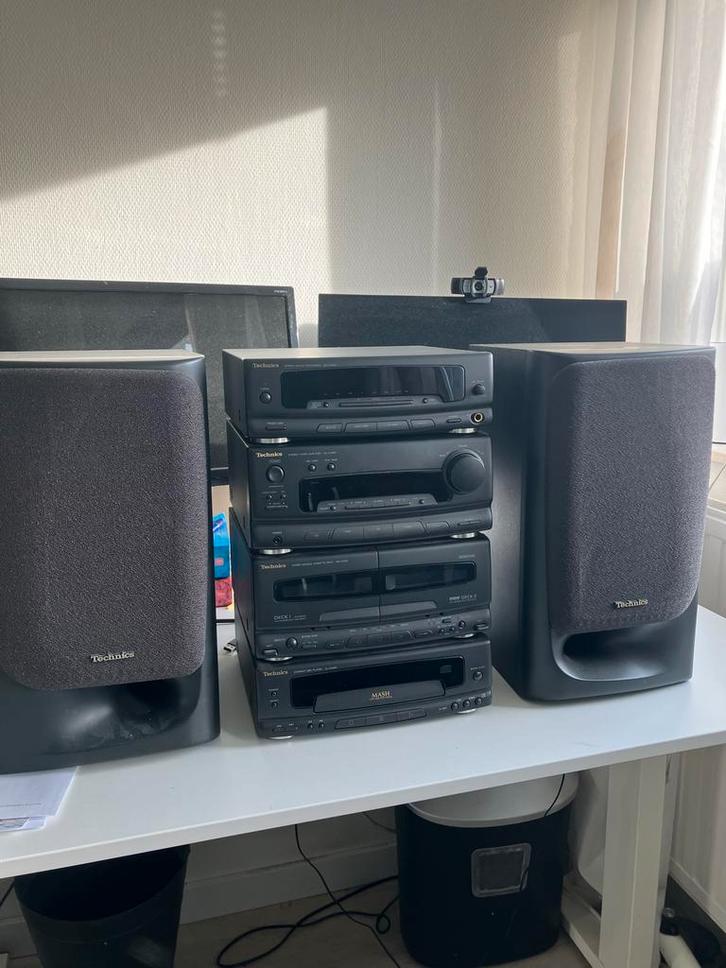 Stereo Toren - Technics Componenten Set, Audio, Tv en Foto, Stereo-sets, Gebruikt, Cassettedeck, Overige merken, Losse componenten