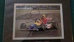 Foto Nigel Mansell met handtekening, Verzamelen, Automerken, Motoren en Formule 1, Nieuw, Ophalen of Verzenden