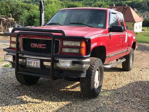 GMC K1500 Pick Up truck verhoogd, Auto's, GMC, Sierra, 4x4, Lederen bekleding, Trekhaak, LPG, Euro 6, Overige carrosserieën, Automaat