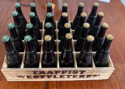 Krat Westvleteren speciaal bier 11x blond 13x nummer 12, Verzamelen, Biermerken, Zo goed als nieuw, Flesje(s), Overige merken