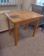 Houten tafel H73,5 x L80 x B60, Ophalen, 50 tot 100 cm, Zo goed als nieuw, Vijf personen of meer
