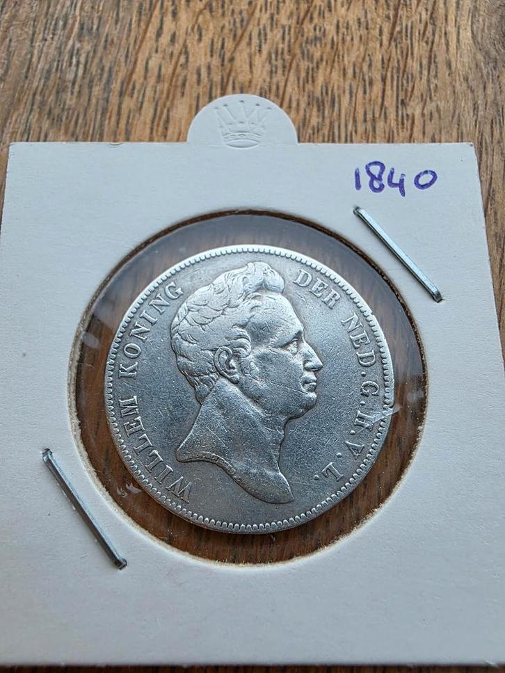 1 gulden 1840 Willem I - Zeldzaam!, Postzegels en Munten, Munten | Nederland, Losse munt, 1 gulden, Koning Willem I, Zilver, Ophalen of Verzenden