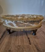 Vintage Sherborne Voetenbankje ., Huis en Inrichting, Banken | Voetenbanken en Poefen, Ophalen, Hout, Zo goed als nieuw, Ovaal
