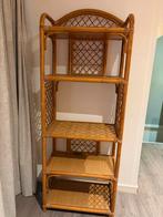 Vintage rotan kast met planken, Huis en Inrichting, Ophalen, Minder dan 50 cm, Gebruikt, 150 tot 200 cm