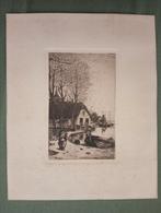 Paul Matthes ets, Antiek en Kunst, Kunst | Etsen en Gravures, Verzenden