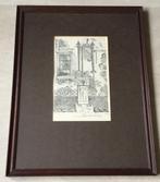Antieke ets waterpomp gesigneerd F.van Eeden uit 1918 16/25, Antiek en Kunst, Kunst | Etsen en Gravures, Verzenden