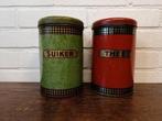 Vintage blikken, Suiker en Thee, Verzamelen, Blikken, Ophalen of Verzenden, Gebruikt, Thee