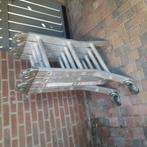 Vouw ladder van aluminium., Doe-het-zelf en Verbouw, Steigers, Ophalen of Verzenden, Zo goed als nieuw, Rolsteiger of Kamersteiger