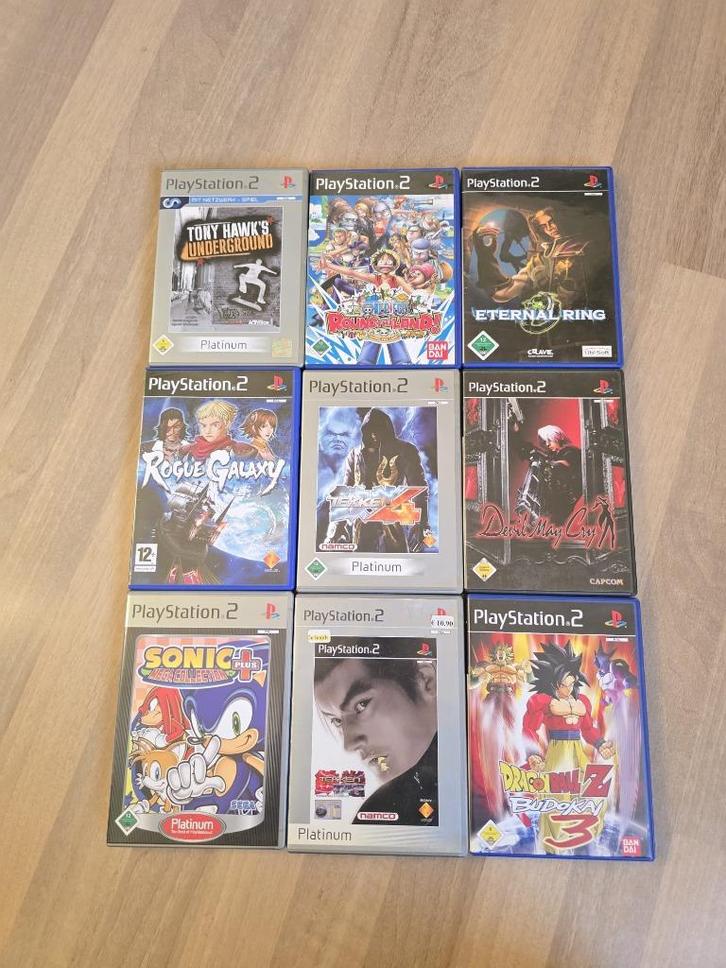 9 PS 2 Games, Spelcomputers en Games, Games | Sony PlayStation 2, Zo goed als nieuw, Vechten, 1 speler, Vanaf 12 jaar, Eén computer