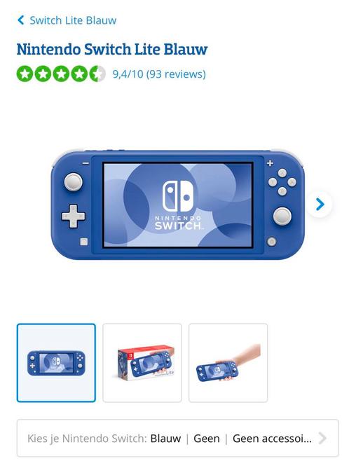 Switch Lite 20-7-2025 gekocht, Spelcomputers en Games, Spelcomputers | Nintendo Switch Lite, Zo goed als nieuw, Ophalen of Verzenden