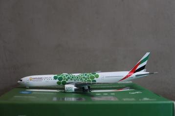 Herpa: Boeing 777-300ER Emirates "Expo 2020 Green" 1/500 beschikbaar voor biedingen