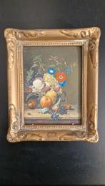Klein oud gesigneerd schilderij - Stilleven op.paneel tje, Antiek en Kunst, Kunst | Schilderijen | Klassiek, Ophalen of Verzenden