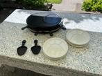 Gourmetset met 6 gourmetborden, Ophalen, Gebruikt, 4 t/m 7 personen