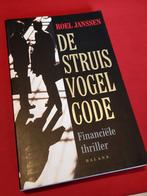 GESIGNEERD De struisvogel-code. Roel Janssen., Ophalen of Verzenden, Zo goed als nieuw