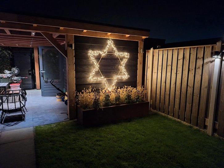 Sfeervolle LED Ster Decoratie140cm doorsnee 550 lampjes, Diversen, Kerst, Nieuw, Ophalen of Verzenden