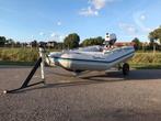 Rubberboot met buitenboordmotor, Ophalen, Gebruikt