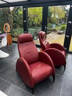 Gerard van den Berg vintage design fauteuils 2 stuks, Huis en Inrichting, Fauteuils, Gebruikt, Leer, Ophalen of Verzenden