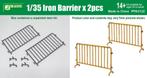 j's work ppa3132 Iron Barriers (2 x) 1/35 resin, Hobby en Vrije tijd, Modelbouw | Overige, Ophalen of Verzenden, Nieuw, 1:32 tot 1:50