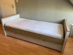 Bopita steigerhouten bed met lade en bureau, Ophalen, Gebruikt, 90 cm, Eenpersoons