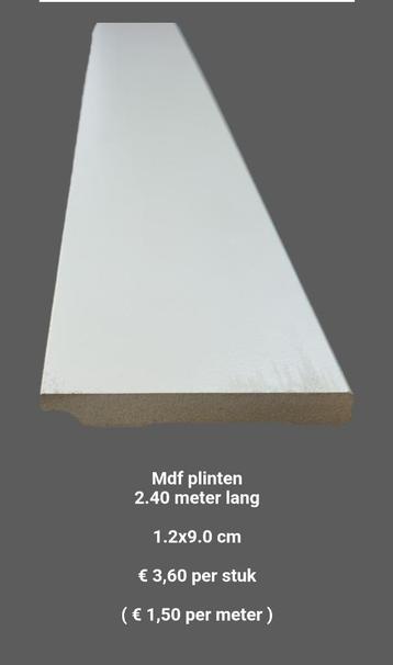 Aanbieding Mdf plinten  beschikbaar voor biedingen