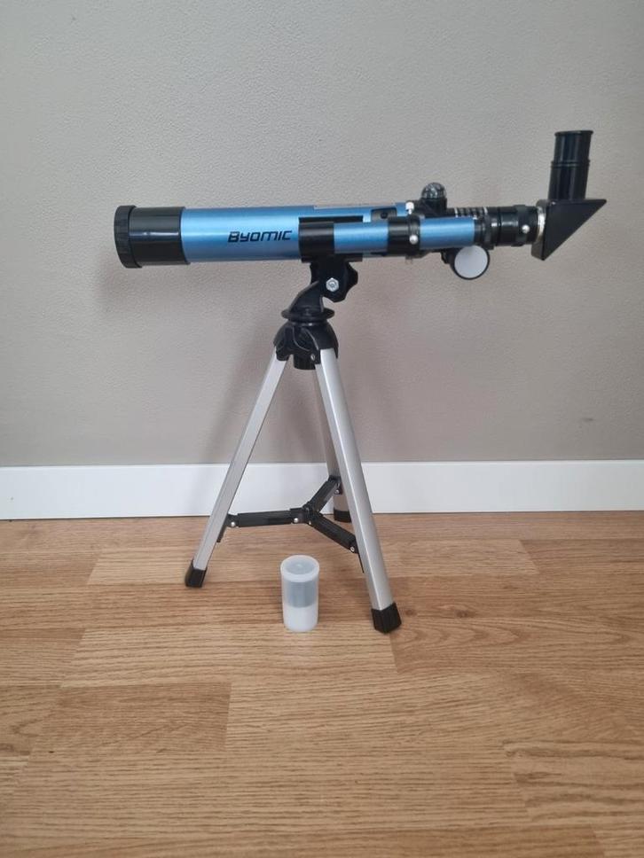 Byomic junior telescoop 40/400, Audio, Tv en Foto, Optische apparatuur | Telescopen, Zo goed als nieuw, Lenzentelescoop (refractor)