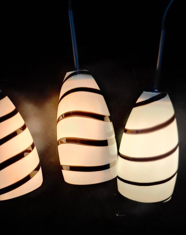 Vintage Eglo Design Hanglamp, Huis en Inrichting, Lampen | Hanglampen, Zo goed als nieuw, Minder dan 50 cm, Glas, Ophalen of Verzenden