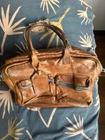 Cowboysbag Bruine Tas met Spijkerstof Details, Sieraden, Tassen en Uiterlijk, Tassen | Damestassen, Ophalen of Verzenden, Gebruikt
