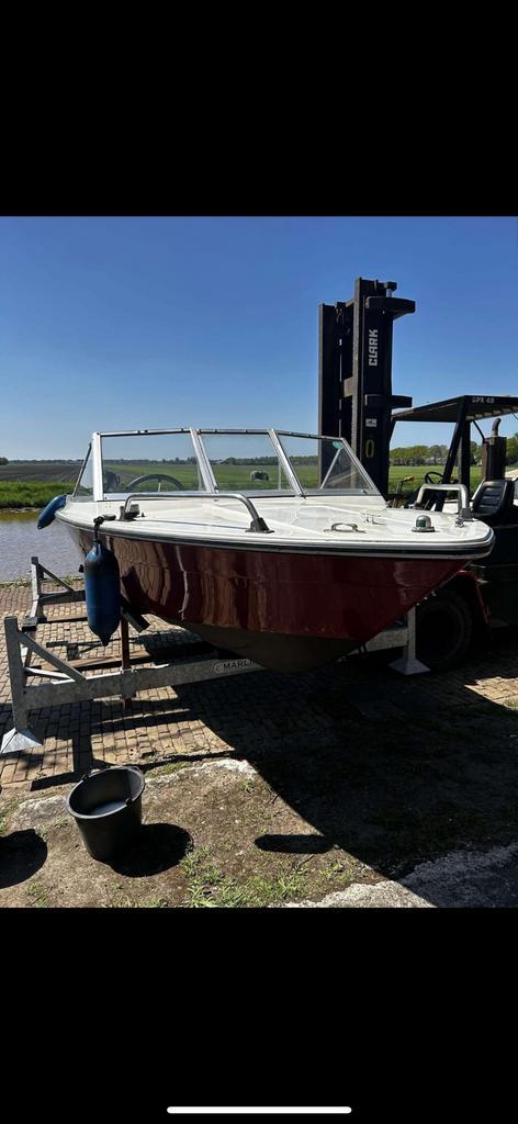 Te koop speedboot met 30 pk yamaha, Watersport en Boten, Motorboten en Motorjachten, Zo goed als nieuw, Polyester, Tot 6 meter