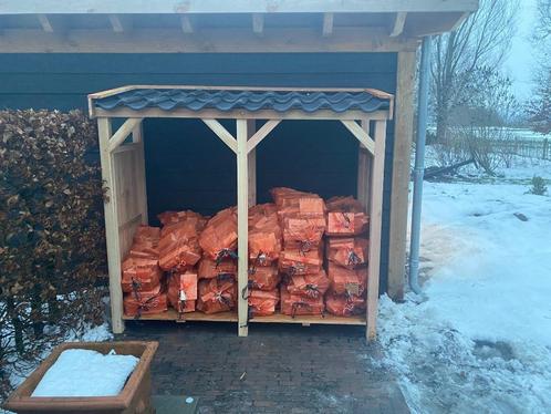 Haardhout hok | houthok berging nieuw Douglas 2 vaks, Tuin en Terras, Bergingen en Tuinkasten, Nieuw, Overige typen, Hout, Ophalen of Verzenden