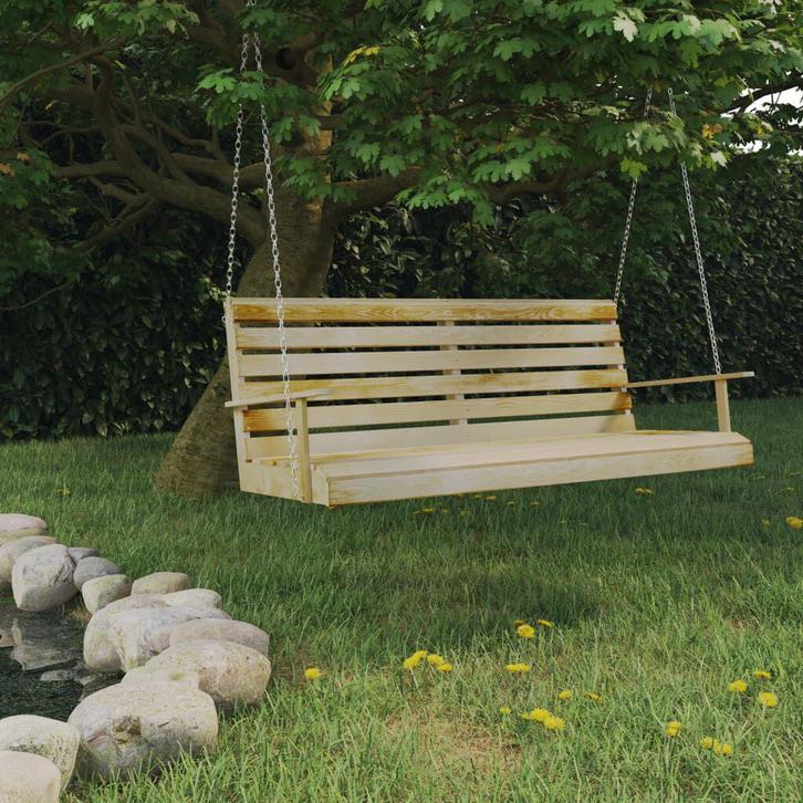 Schommelbank 155x65x60 cm geïmpregneerd, Tuin en Terras, Tuinmeubel-accessoires, Nieuw, Ophalen of Verzenden