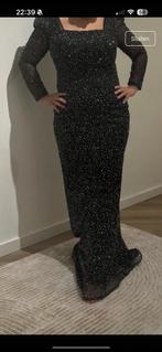 Glitter jurk, Verzenden, Zo goed als nieuw, Maat 42/44 (L), Zwart