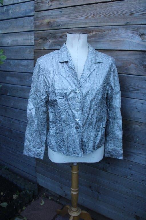 Jasje bruin/ grijs ML Collections mt 42 Vaste prijs, Kleding | Dames, Bruin, Maat 42/44 (L), Ml Collections, Ophalen of Verzenden