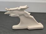 Plateel springend hert Chris van der Hoef art deco Gouda, Ophalen of Verzenden