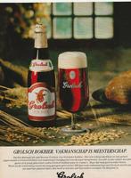 retro reclame 1979 Grolsch bier bokbier vakmanschap, Verzamelen, Verzenden, Overige typen