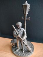 Tinnen ambacht : Straatveger Hoogte  16 cm, Antiek en Kunst, Ophalen of Verzenden