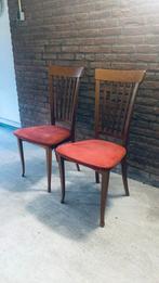 2 Mobil Girgi Eetkamerstoelen - Vintage, Gebruikt, Twee, Bruin, Ophalen of Verzenden