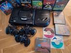 Sega Mega Drive + Mega CD en games - Goede Staat!, Spelcomputers en Games, Ophalen, Gebruikt, Met 3 controllers of meer, Mega Drive