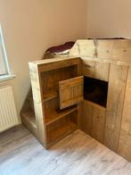 Mooi stijgerhouten kinderbed, Kinderen en Baby's, Kinderkamer | Bedden, Ophalen, 85 tot 100 cm, Gebruikt, Hoogslaper of Stapelbed