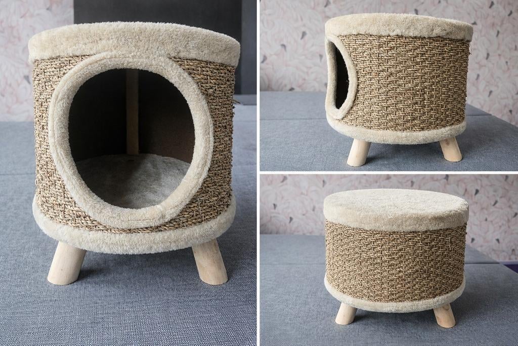 Stijlvol kattenhuisje / kattenmand op pootjes, Ophalen, Zo goed als nieuw