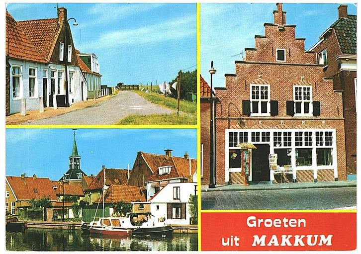 908882 Makkum Friesland Nette oude kaart Onbeschreven, Verzamelen, Ansichtkaarten | Nederland, Ongelopen, Friesland, Ophalen of Verzenden