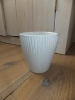bloempot strepen relief mid century vintage incl verzenden, Verzenden