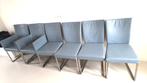 Set van 6 blauwe design stoelen (Bert Plantagie), Huis en Inrichting, Stoelen, Blauw, Ophalen of Verzenden, Zo goed als nieuw