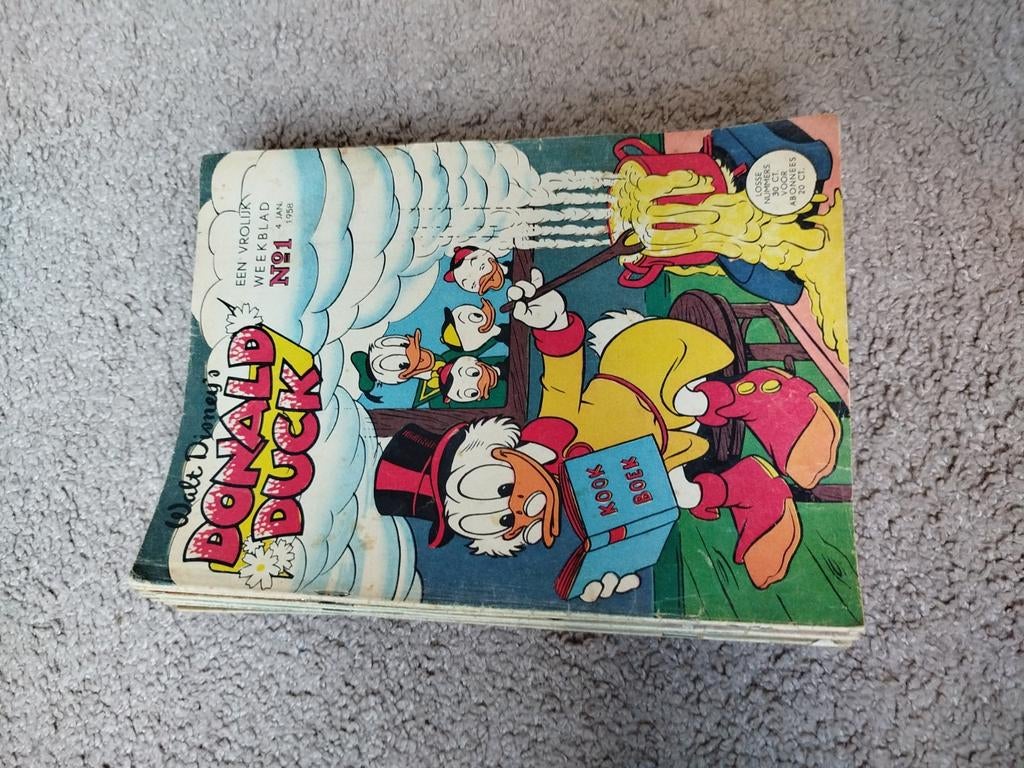 Prachtig vintage Donald Duck jaargang 1958 compleet, Boeken, Strips | Comics, Gelezen, Complete serie of reeks, Europa, Ophalen of Verzenden