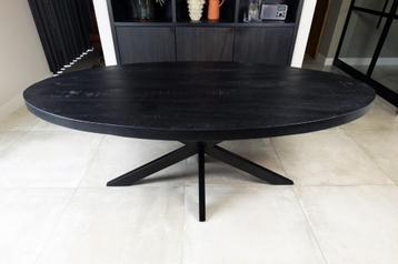 Eettafel zwart mangohout  NIEUW 160 t/m 240 beschikbaar voor biedingen