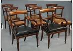 8 Biedermeier eetkamerstoelen 19e eeuw, Antiek en Kunst, Ophalen