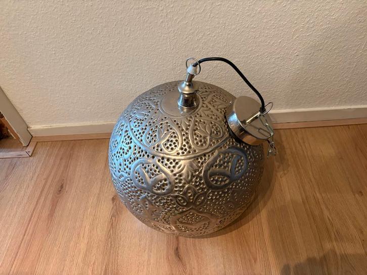Oosterse Hanglamp Metaal, Huis en Inrichting, Lampen | Vloerlampen, Zo goed als nieuw, Minder dan 100 cm, Metaal, Ophalen