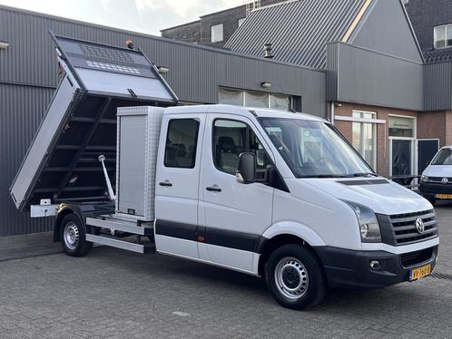 Volkswagen Crafter 35 2.0 TDI DC Maxi Kipper 3500kg trekgewi, Auto's, Bestelauto's, Bedrijf, Te koop, ABS, Airbags, Airconditioning